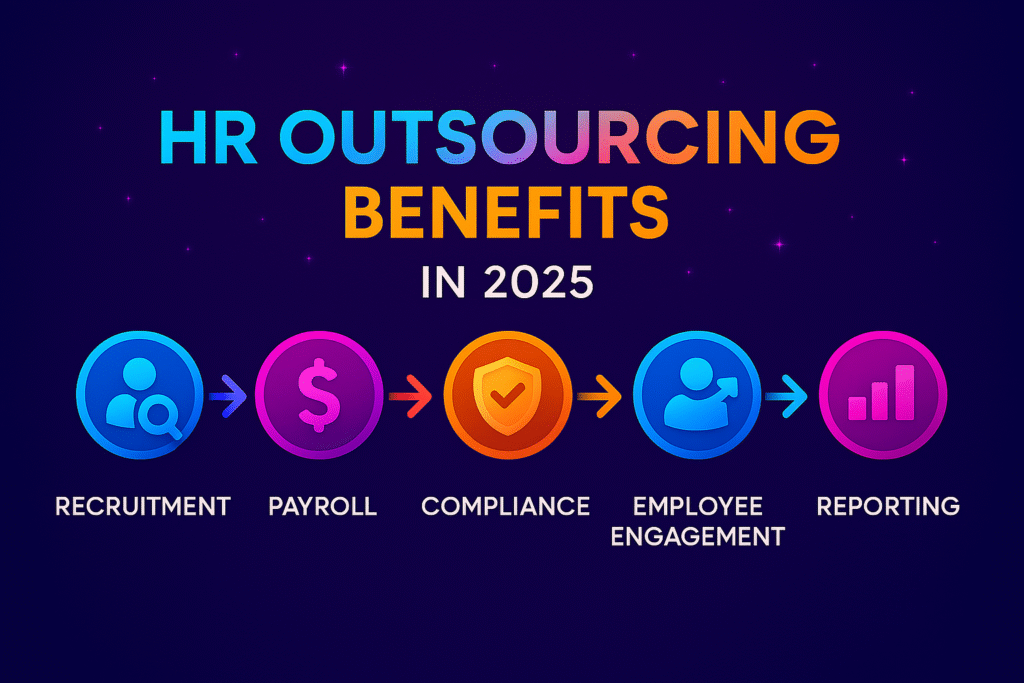 HR outsourcing process flow diagram