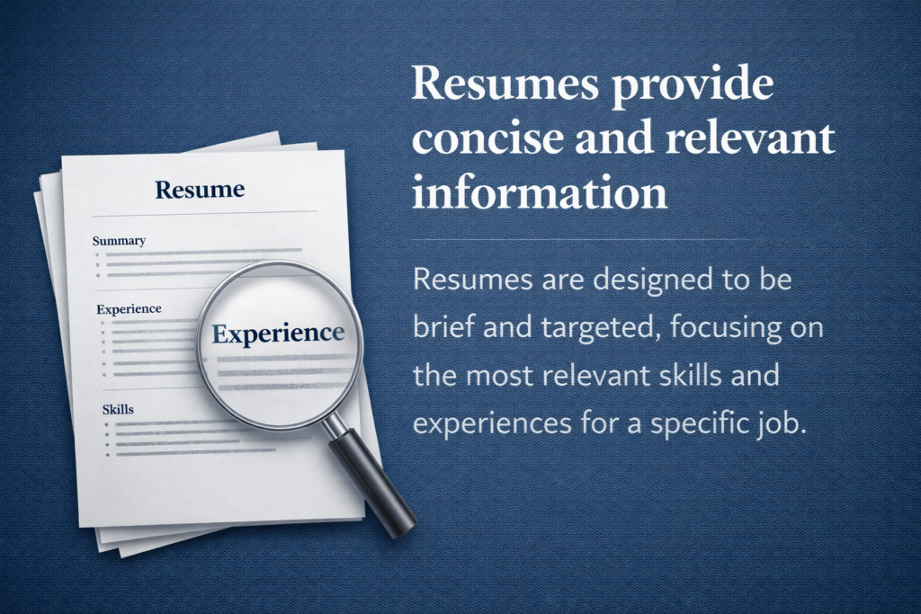 Resume sample format