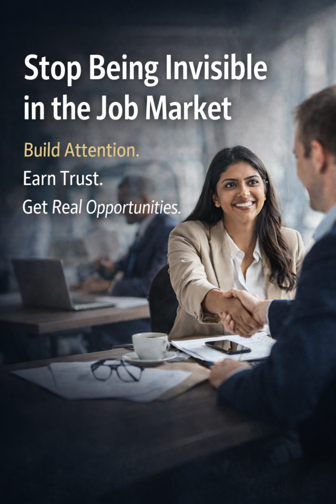 Stop being invisible in the job market, build attention, earn trust,get real opportunities