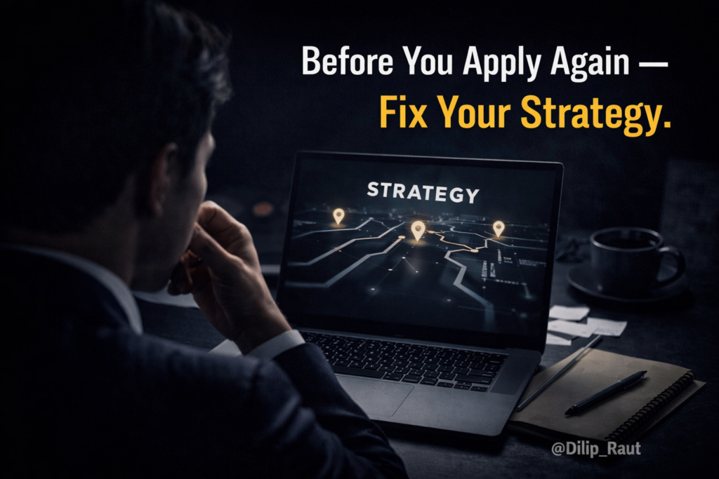 Before you apply again fix your strategy